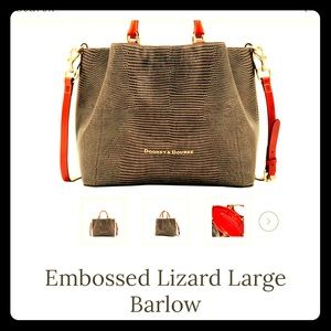 Dooney & Bourke, Embossed Lizard Large Barlow
